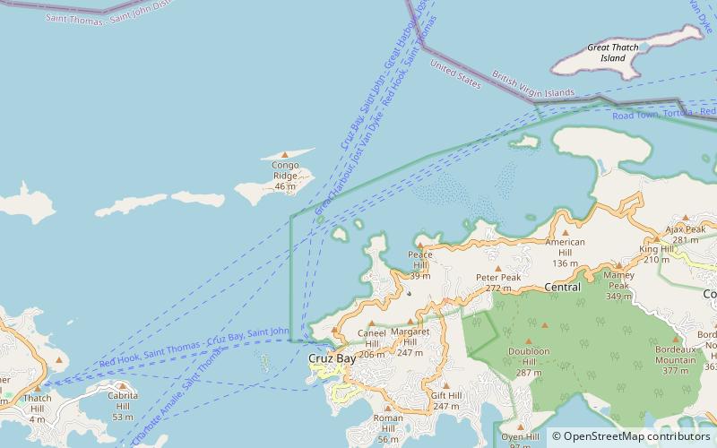 ramgoat cay parque nacional islas virgenes location map