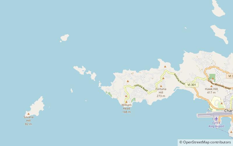 estate botany bay wyspa saint thomas location map