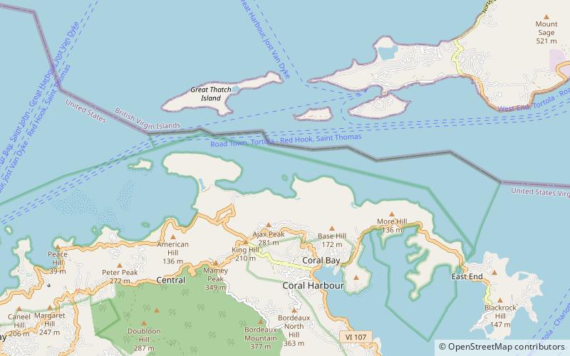 waterlemon cay park narodowy wysp dziewiczych location map