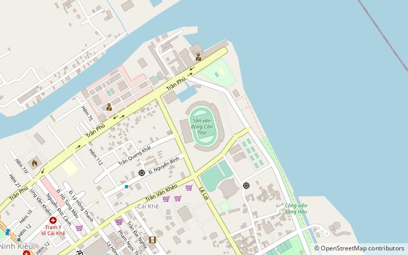 Cần Thơ Stadium location map