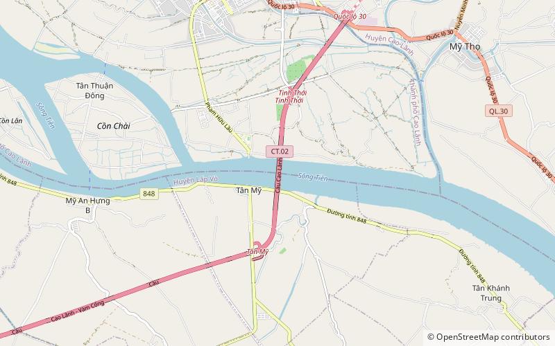 Cao Lãnh Bridge location map