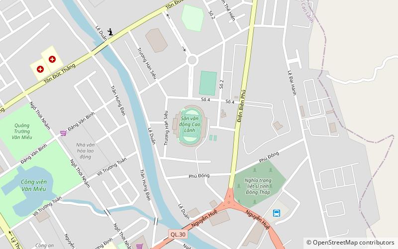 cao lanh stadium location map