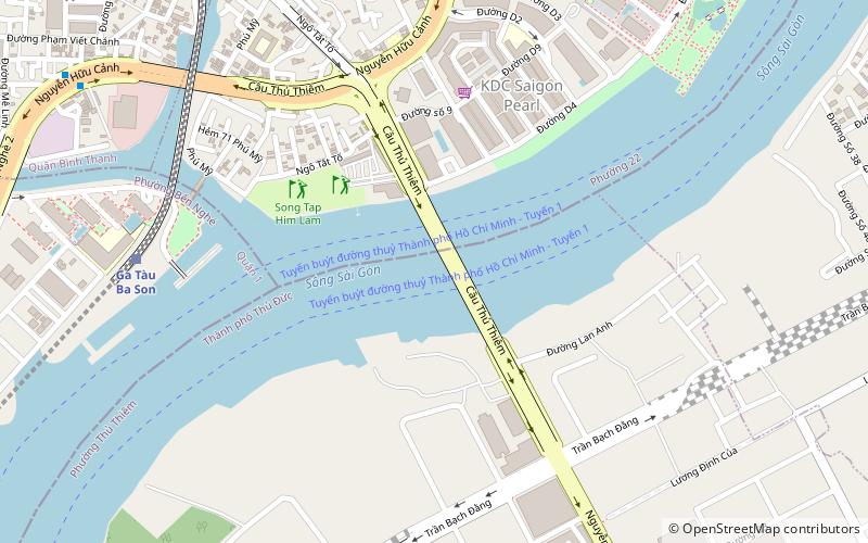 Cầu Thủ Thiêm location map