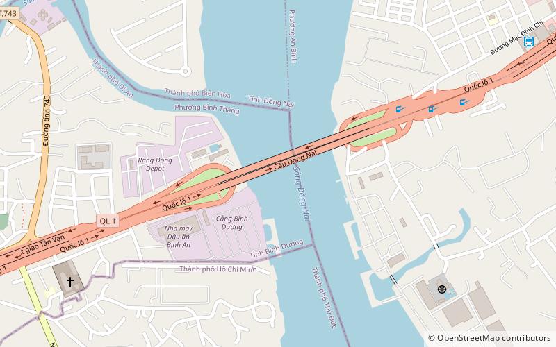 Thị Nại Bridge location map