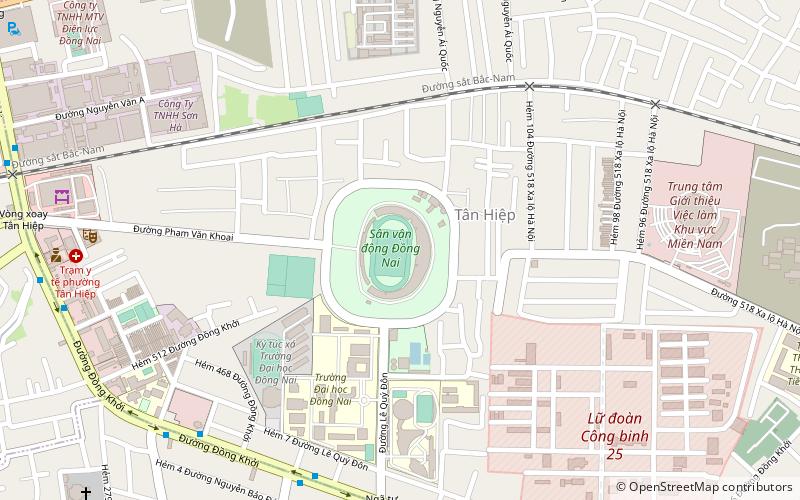 dong nai stadium bien hoa location map