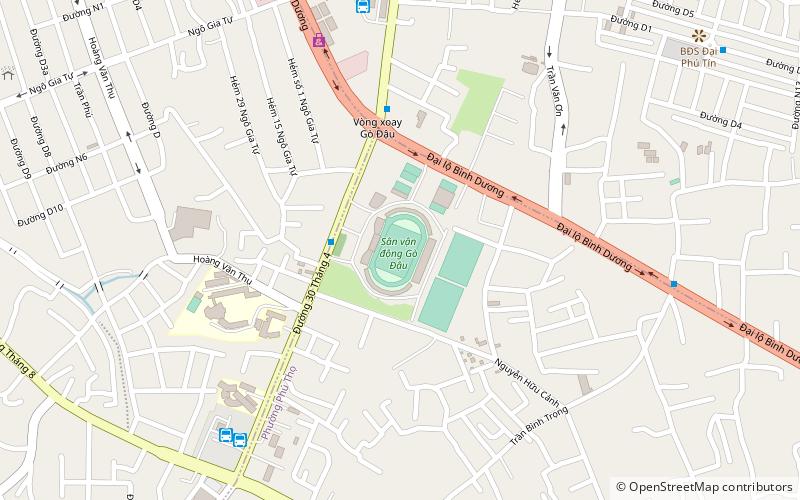 Gò-Đậu-Stadion location map