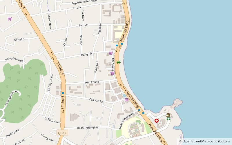 bai doung beach nha trang location map