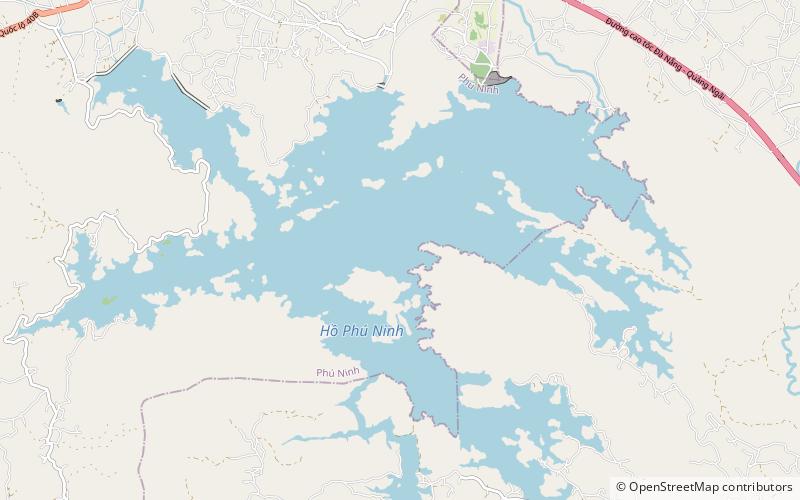Phú Ninh Lake location map