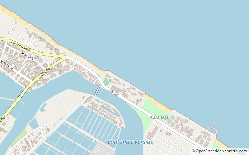 cua dai beach location map