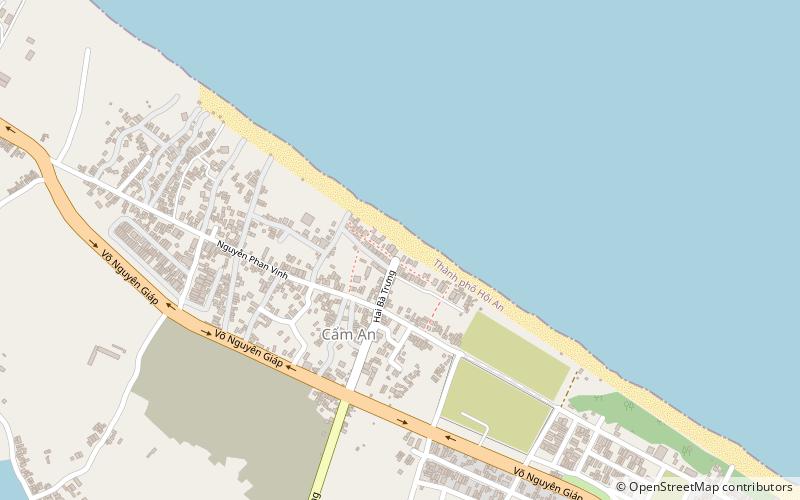 an bang beach hoi an location map