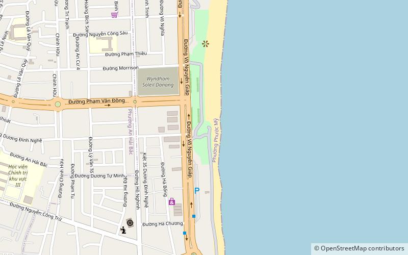 my khe beach da nang location map