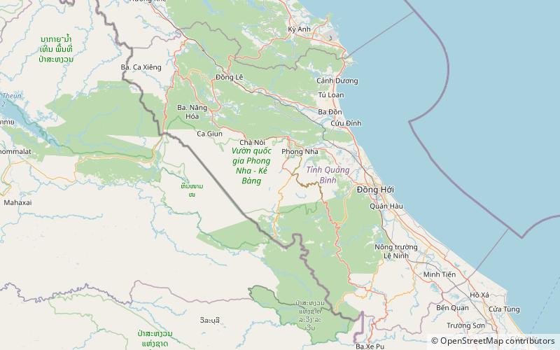 Grotte de Thien Duong location map