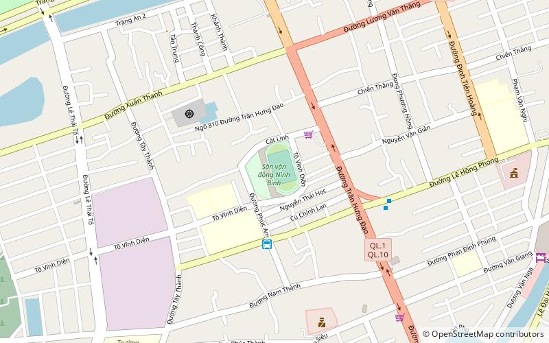 Ninh Bình Stadium location map