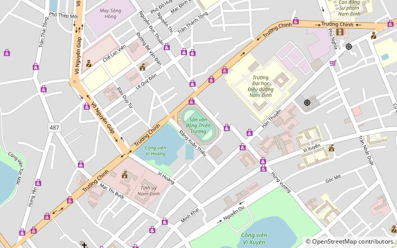 Thiên Trường Stadium location map
