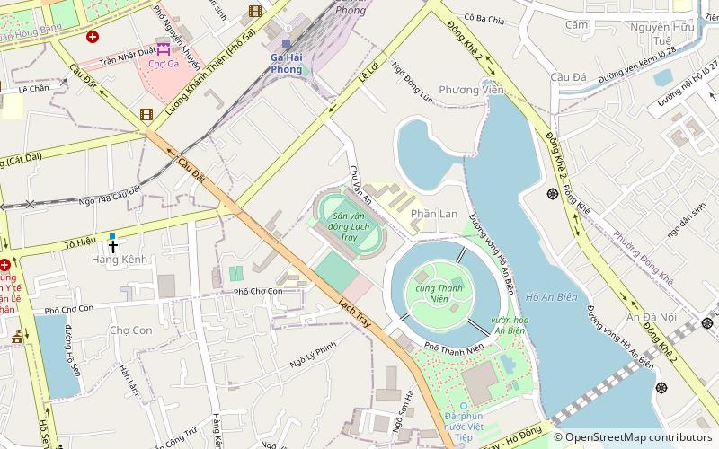Lạch Tray Stadium location map