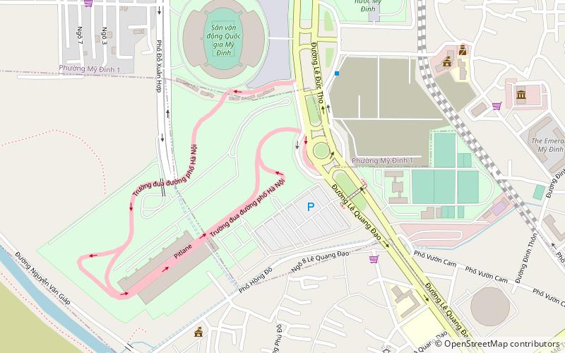 Hanoi Street Circuit location map