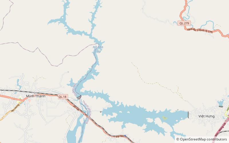 Yên Lập Lake location map