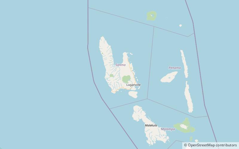 Vanuatu rain forests location map