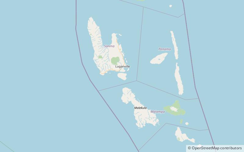 malo island luganville location map