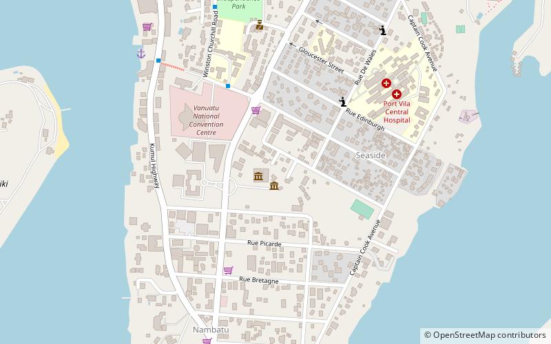 national library port vila location map