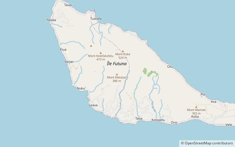 mont matatao futuna island location map