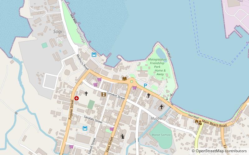 Samoa Public Library location map