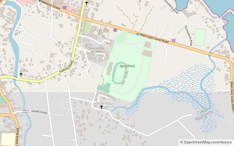 national soccer stadium apia location map