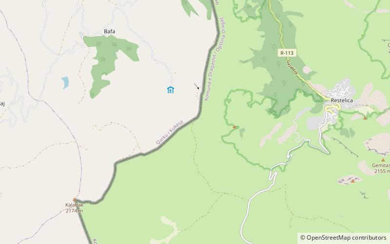 murga mountain sar planina location map