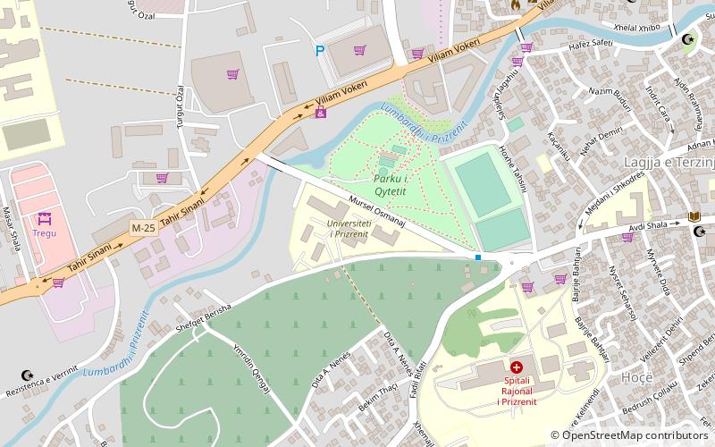universitat prizren location map