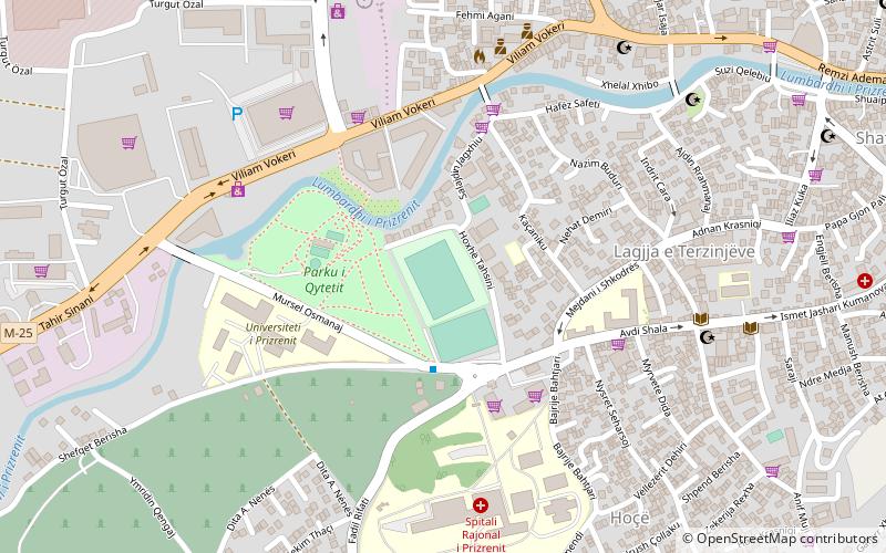 Përparim Thaçi Stadium location map
