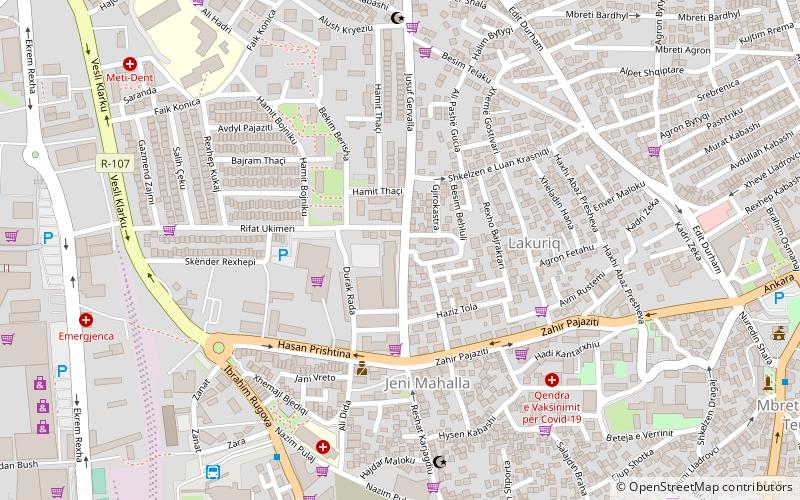 okreg prizren location map