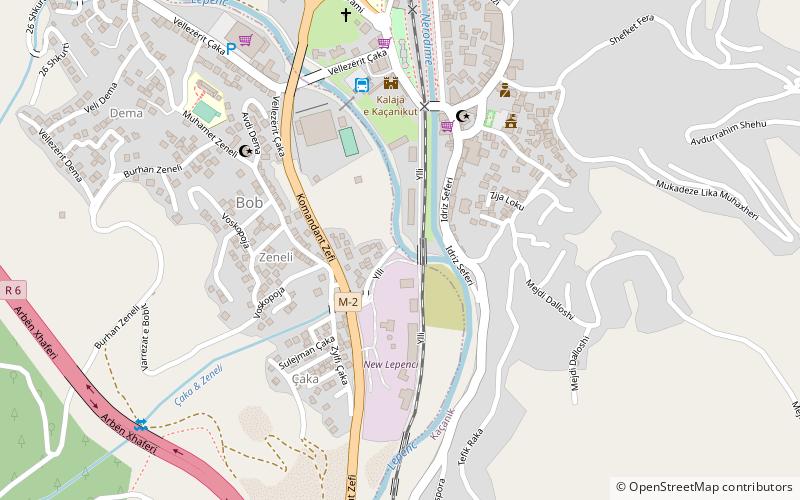 Flussbifurkation location map