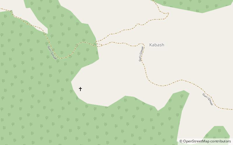 Kabaš Mountain location map