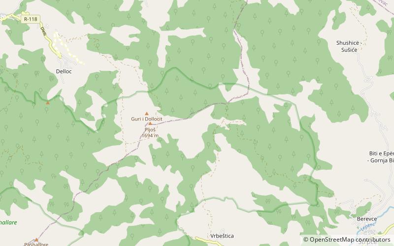 Žar Mountain location map