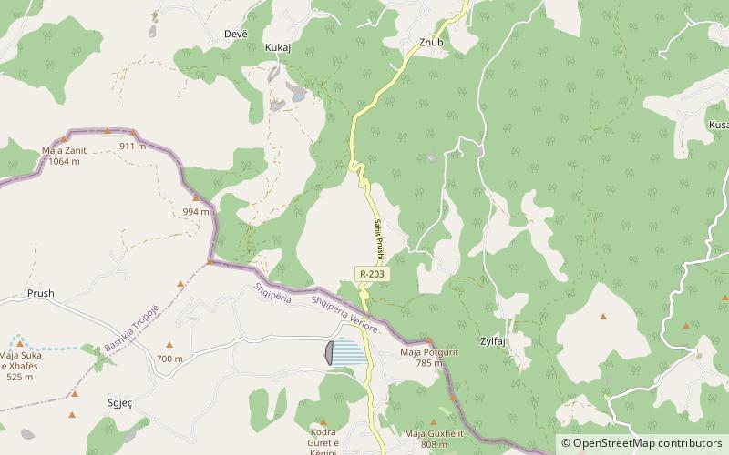 qafe prush location map