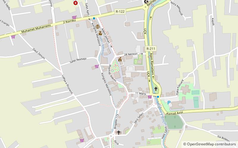 Vitina location map