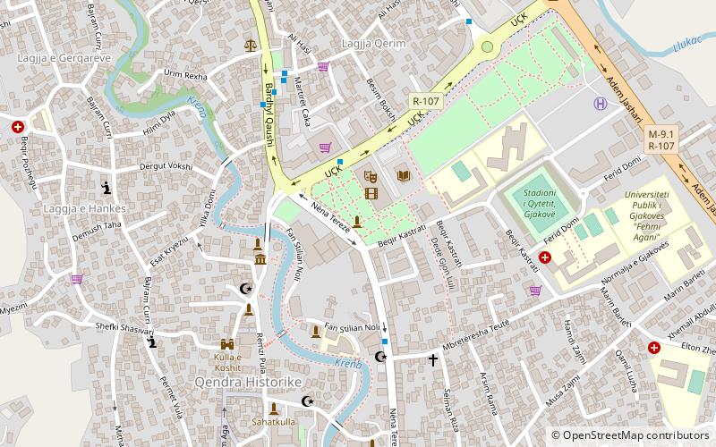 mother tereza gjakova location map