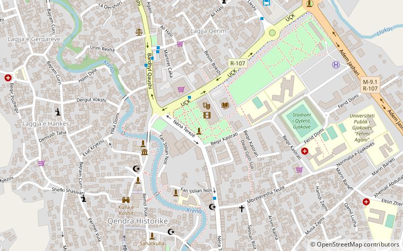 parku i qytetit gjakova location map