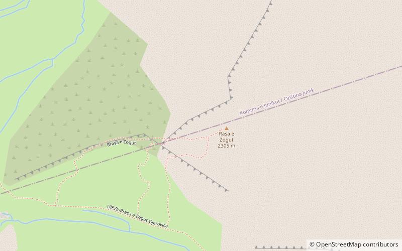 rrasa e zogut parc national bjeshket e nemuna location map