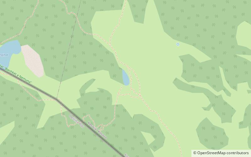 little lake licenat park narodowy bjeshket e nemuna location map