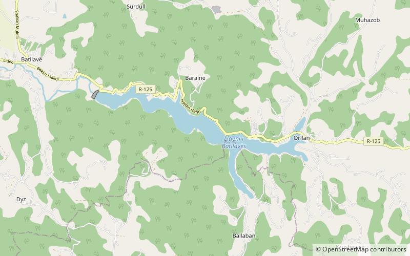 Batlava Lake location map