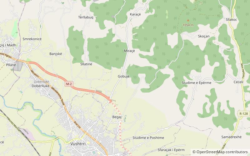 gojbulja vucitrn location map