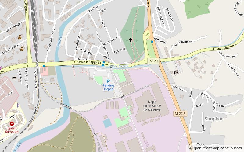 universiteti i mitrovices mitrovica location map