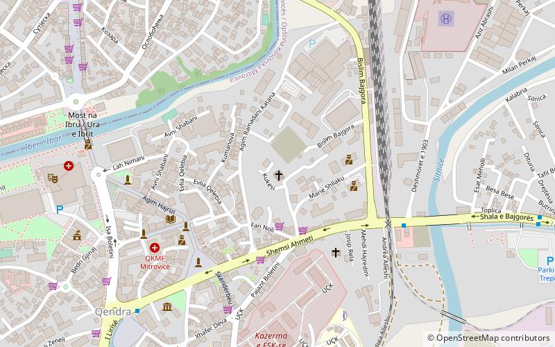 catholic church mitrovica location map