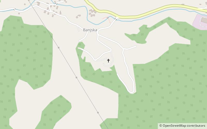 Banjska monastery location map