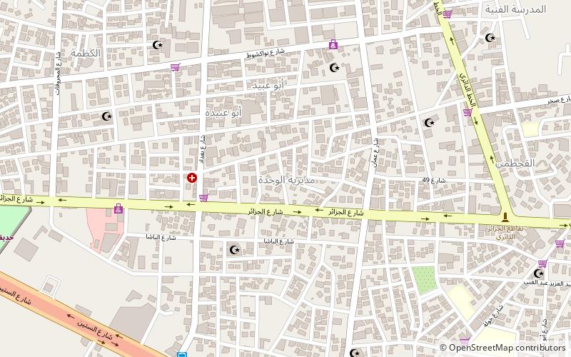 al wahdah district sanaa location map