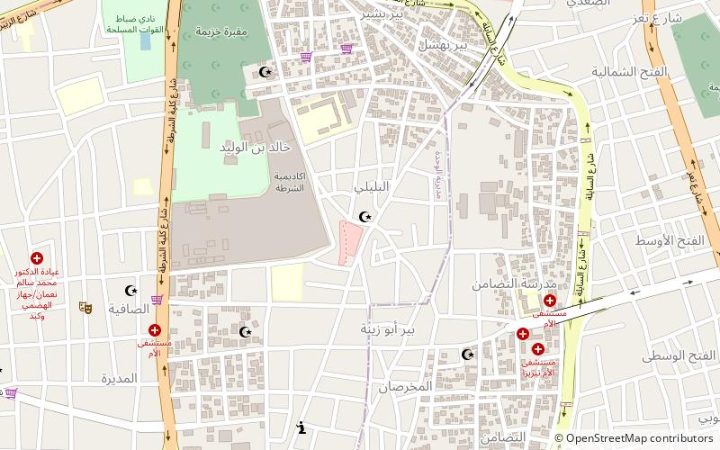 albolaily mosque sanaa location map