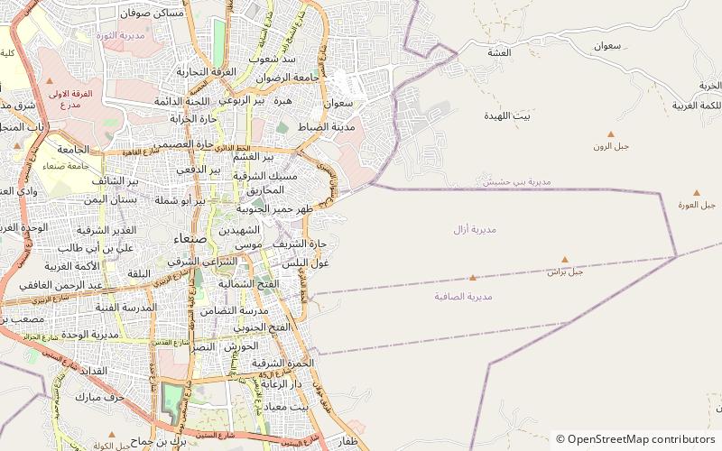 azzal district sana location map