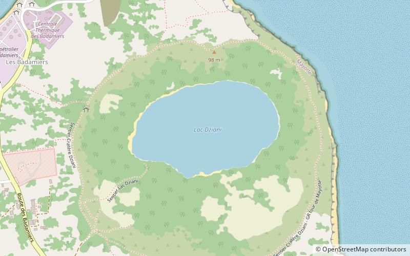 Lac Dziani location map