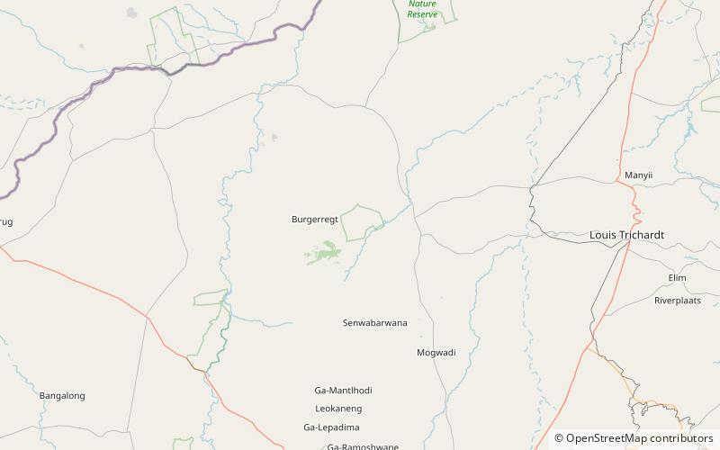 Blouberg Nature Reserve location map
